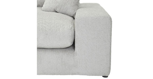 ECKSOFA  Greige Bouclé  - Greige/Schwarz, MODERN, Kunststoff/Textil (255/255cm) - Landscape