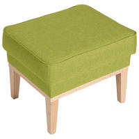 HOCKER in Textil Hellgrün  - Naturfarben/Hellgrün, Konventionell, Holz/Textil (50/41/41cm) - Max Winzer