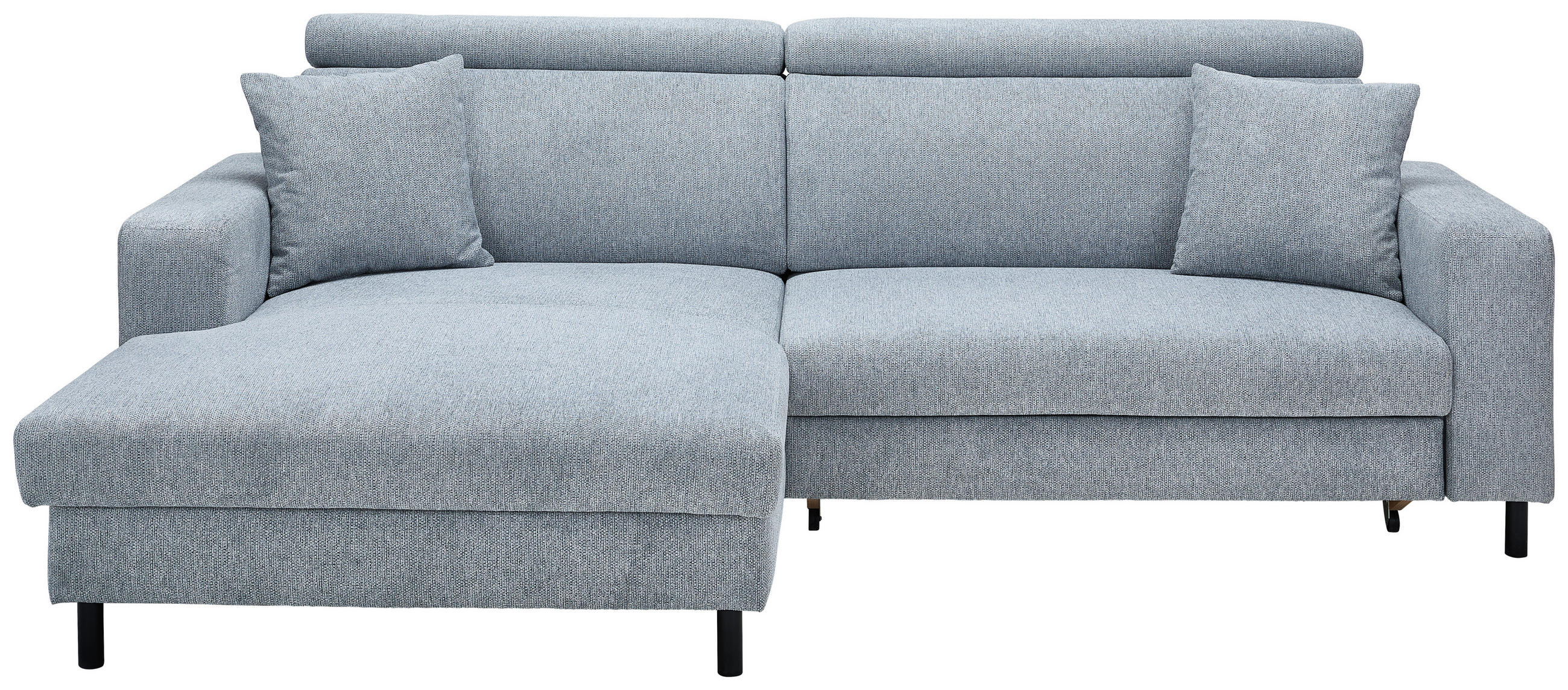 HÖRNSOFFA i flatväv grå  - svart/grå, Design, metall/textil (166/262cm) - Livetastic