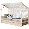 AUSZIEHBETT 90/200 cm  in Naturfarben  - Naturfarben, MODERN, Holz/Textil (90/200cm) - MID.YOU