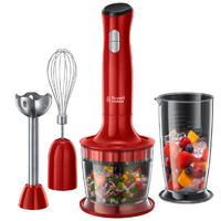 STABMIXER-SET 3-teilig  - Rot, Basics, Kunststoff (8,9/41,3/6,4cm) - Russel Hobbs