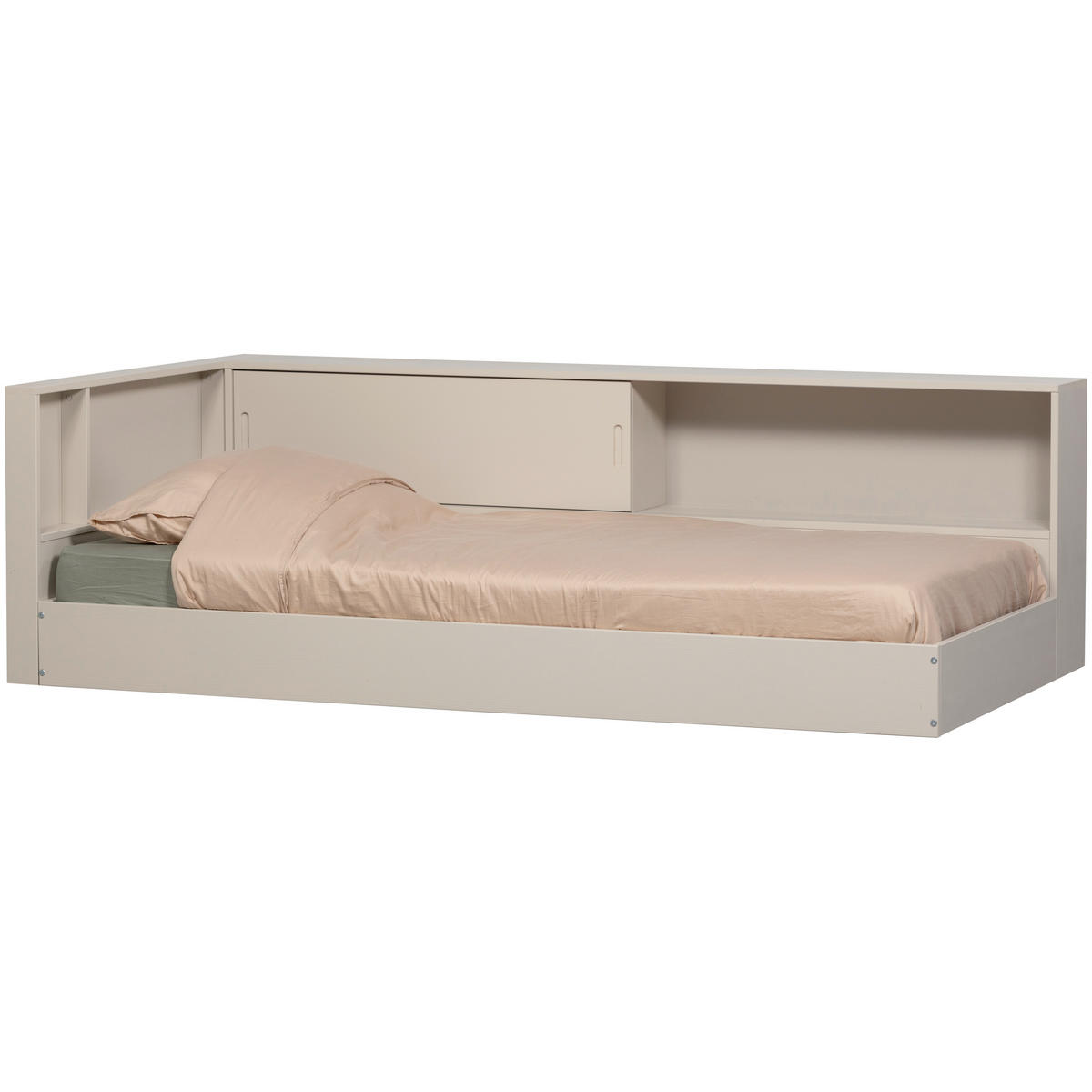 BODENBETT. 90/200 cm  in Grau  - Grau, Basics, Holz (90/200cm) - MID.YOU