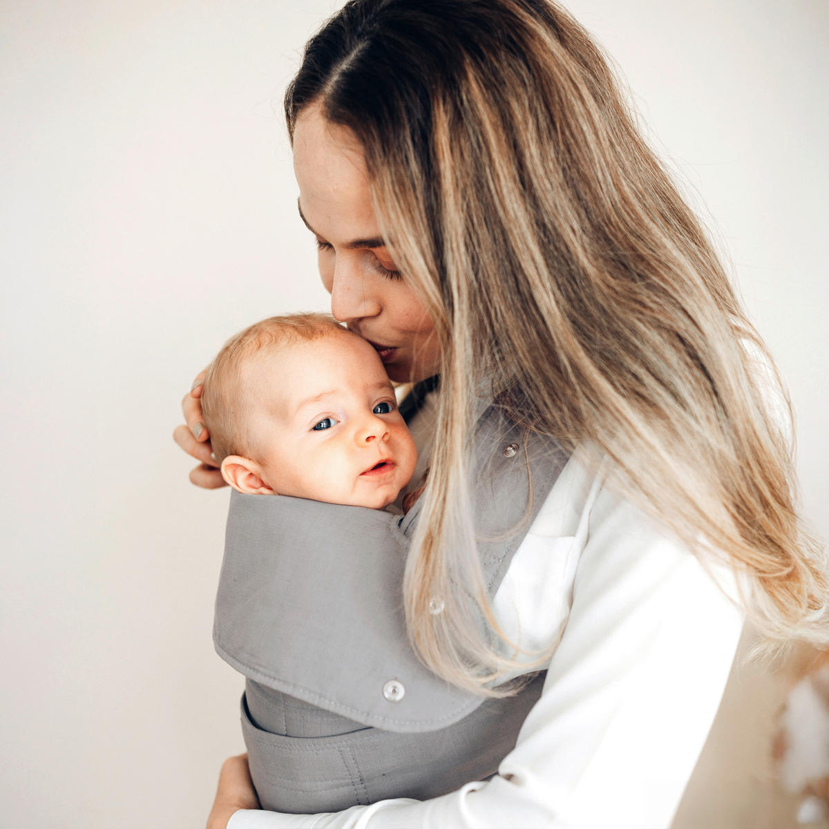 BABYTRAGE marsupi Breeze 2.0  - Hellgrau, Basics, Textil (S/Mnull) - Wickelkinder Manduca