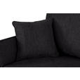 ECKSOFA in Flachgewebe Schwarz  - Eichefarben/Schwarz, KONVENTIONELL, Holz/Textil (265/159cm) - Carryhome