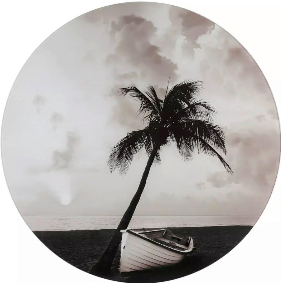 STEKLENA SLIKA   50 cm  - črna/bela, Design, steklo (50cm)