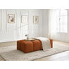 HOCKER EVEREST Struktur Orange  - Schwarz/Orange, MODERN, Kunststoff/Textil (140/70/40cm)