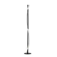 LED-STEHLEUCHTE    - Schwarz/Weiß, Design, Kunststoff/Metall (144,5cm) - Fischer & Honsel