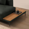 ECKSOFA  in Echtleder Anthrazit  201/304 cm  - Anthrazit/Schwarz, Design, Leder/Metall (201/304cm) - Belluti