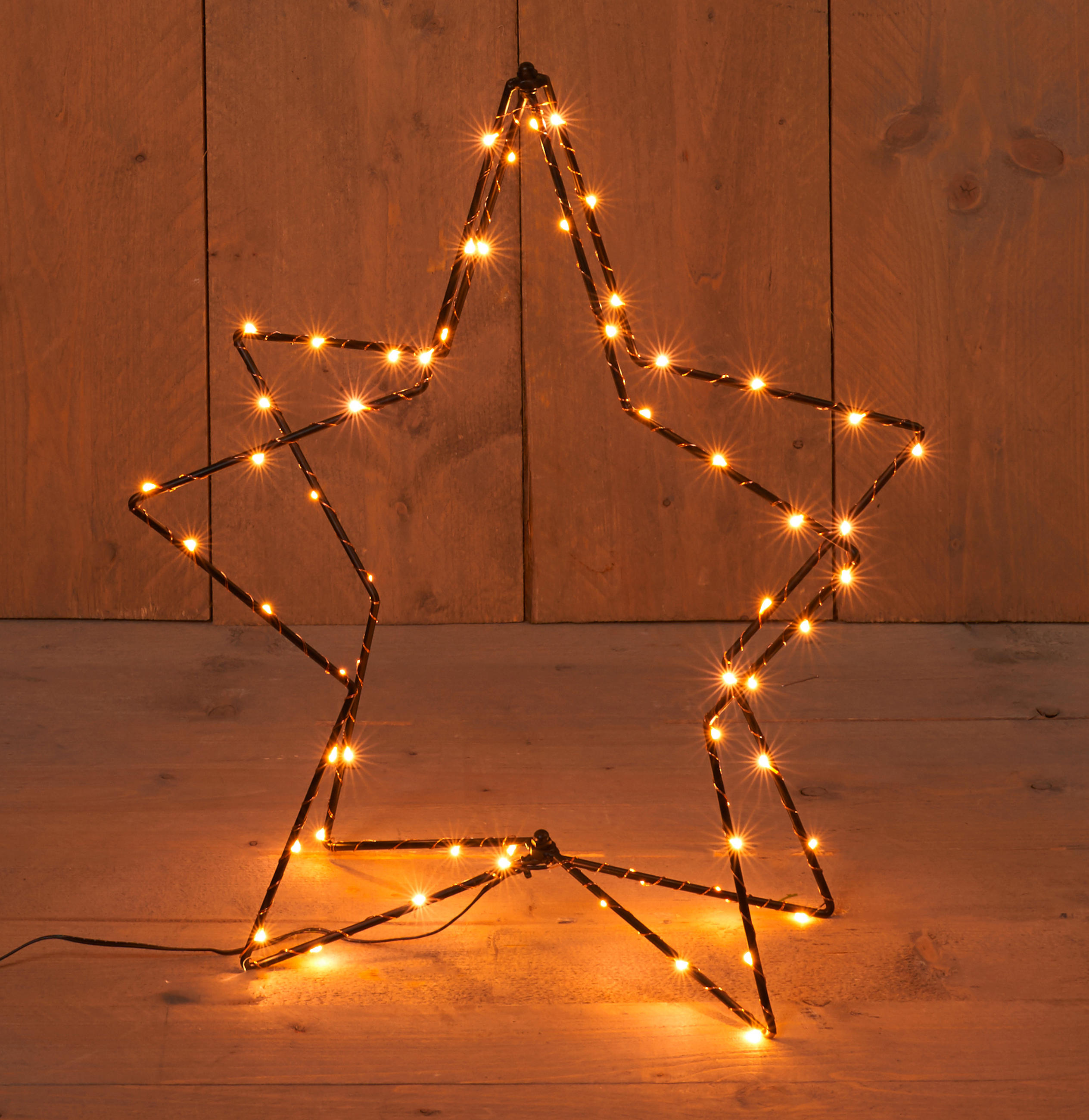 LED-DEKOLEUCHTE - Schwarz, Design, Metall (51cm) - X-Mas
