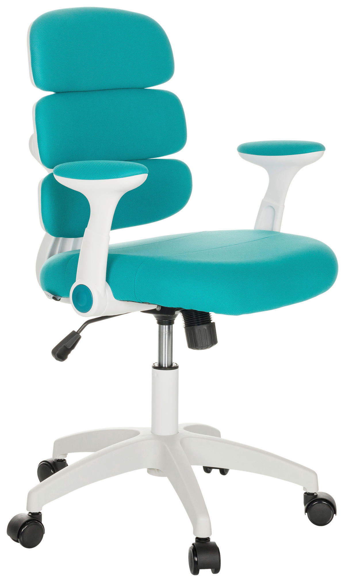 MLADINSKI VRTLJIVI STOL tekstil modra  - modra/bela, Basics, umetna masa/tekstil (62/86-97/62cm) - MID.YOU