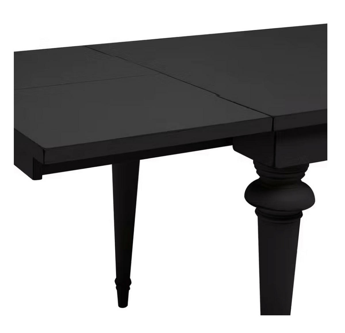 ESSTISCH Schwarz rechteckig  ausziehbar  - Schwarz, LIFESTYLE, Holz (182-282/76/90cm) - Livetastic