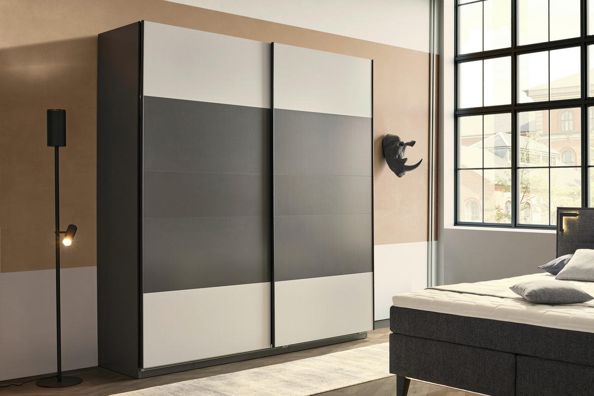 KORPUS ORMARA ZA ODJEĆU  antracit  46/242/57 cm    - antracit, Konvencionalno, drvni materijal (46/242/57cm) - Hom`in