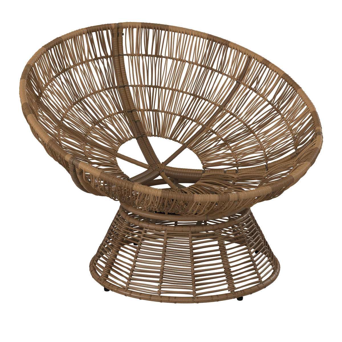 GARTEN-RELAXSESSEL Stahl  - Beige/Braun, KONVENTIONELL, Kunststoff/Metall (96/86/78cm) - Ambia Garden