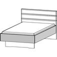 BETT 100/200 cm  in Graphitfarben, Eichefarben  - Eichefarben/Dunkelgrau, KONVENTIONELL (100/200cm) - Xora