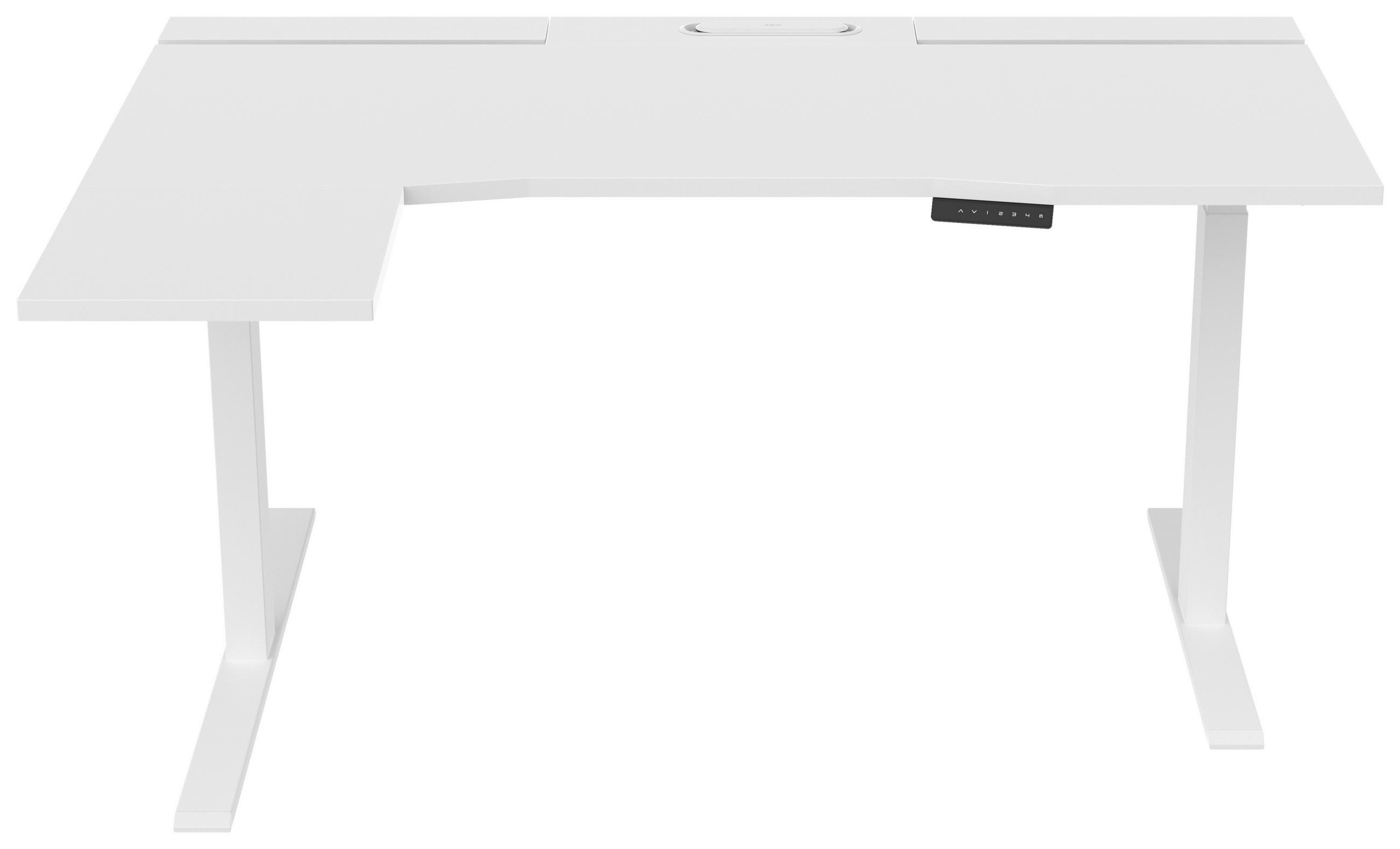 SCHREIBTISCH 150/76/73-118 cm  in Weiß  - Weiß, Design, Holzwerkstoff/Kunststoff (150/76/73-118cm) - Cantus