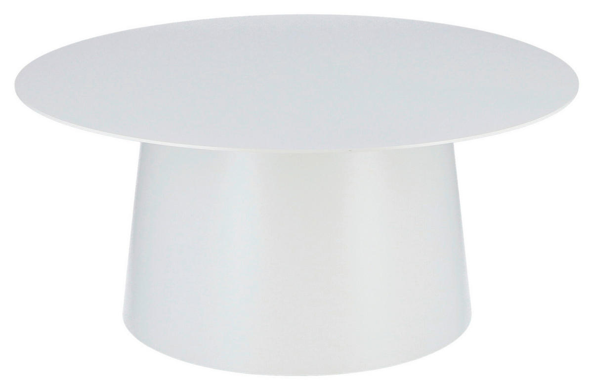 GARTENBEISTELLTISCH 80/80/36 cm Metall  - Weiß, Basics, Metall (80/80/36cm) - Jan Kurtz