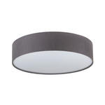 DECKENLEUCHTE  57/13 cm    - Weiß/Grau, Basics, Kunststoff/Textil (57/13cm) - Novel