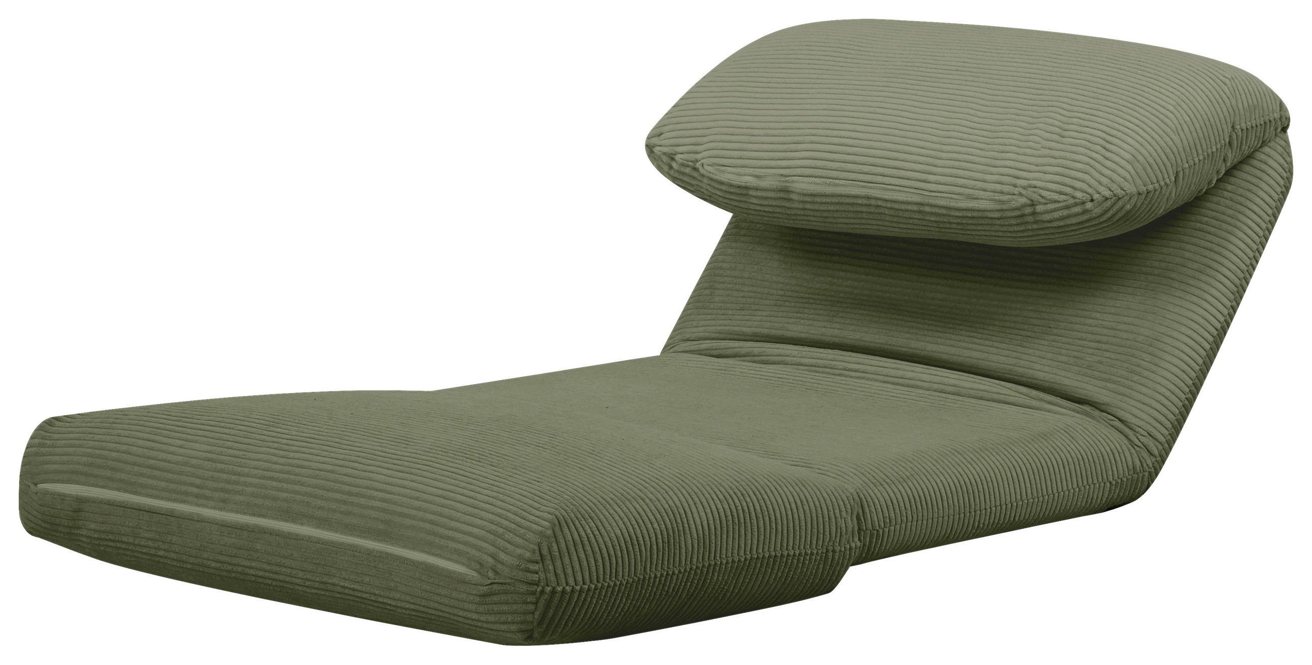 BÄDDFÅTÖLJ i manchester olivgrön  - olivgrön, Design, metall/textil (82/58/78cm) - Livetastic