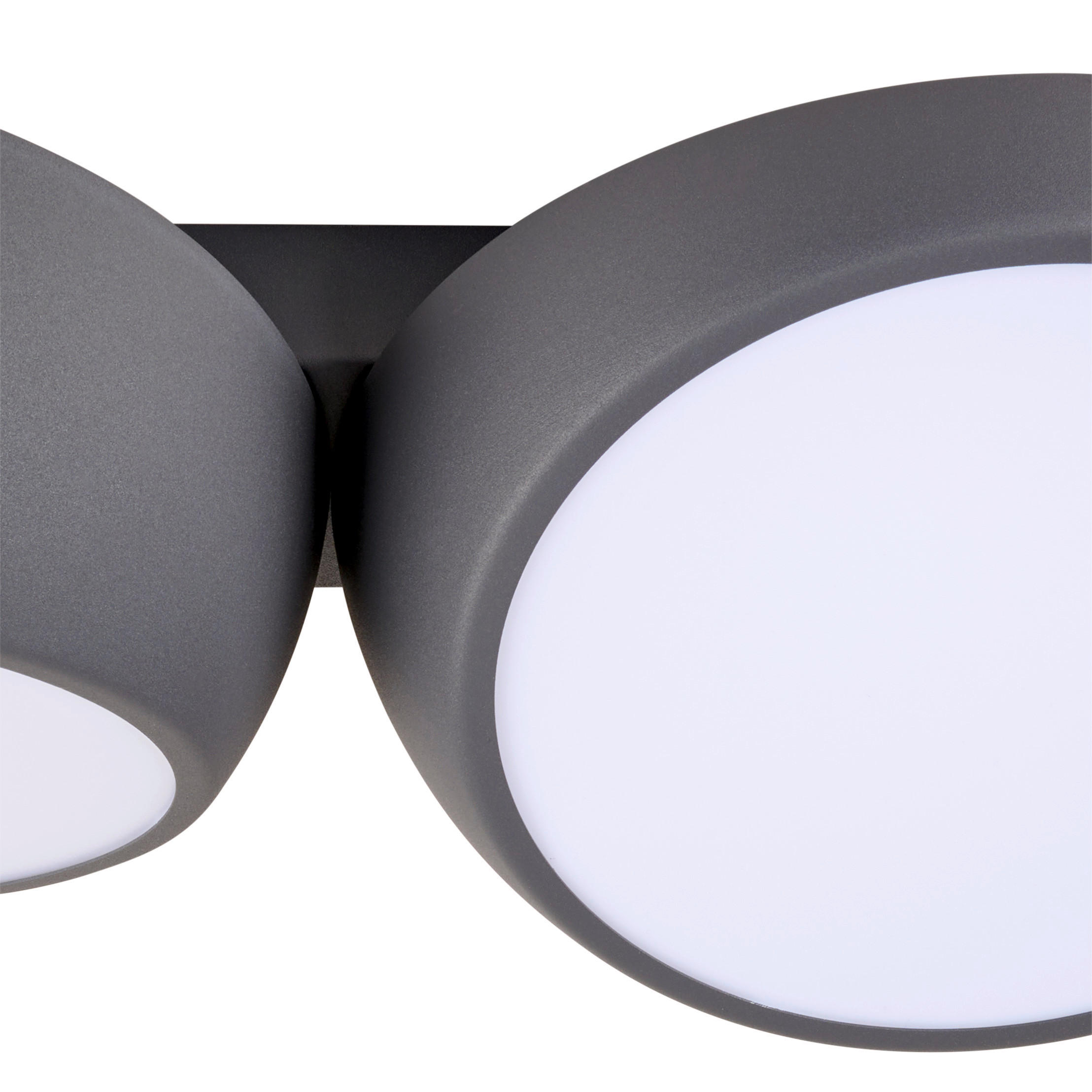 PLAFONIERĂ CU LED - antracit, Lifestyle, metal (52/12,5/26cm) - Novel