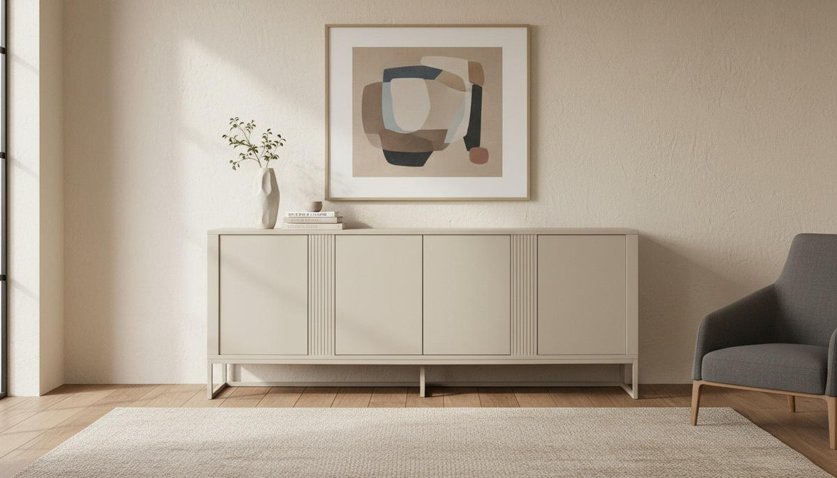 SIDEBOARD  180/75/40 cm  - kashmir, Trend, metall/trämaterial (180/75/40cm) - Milino