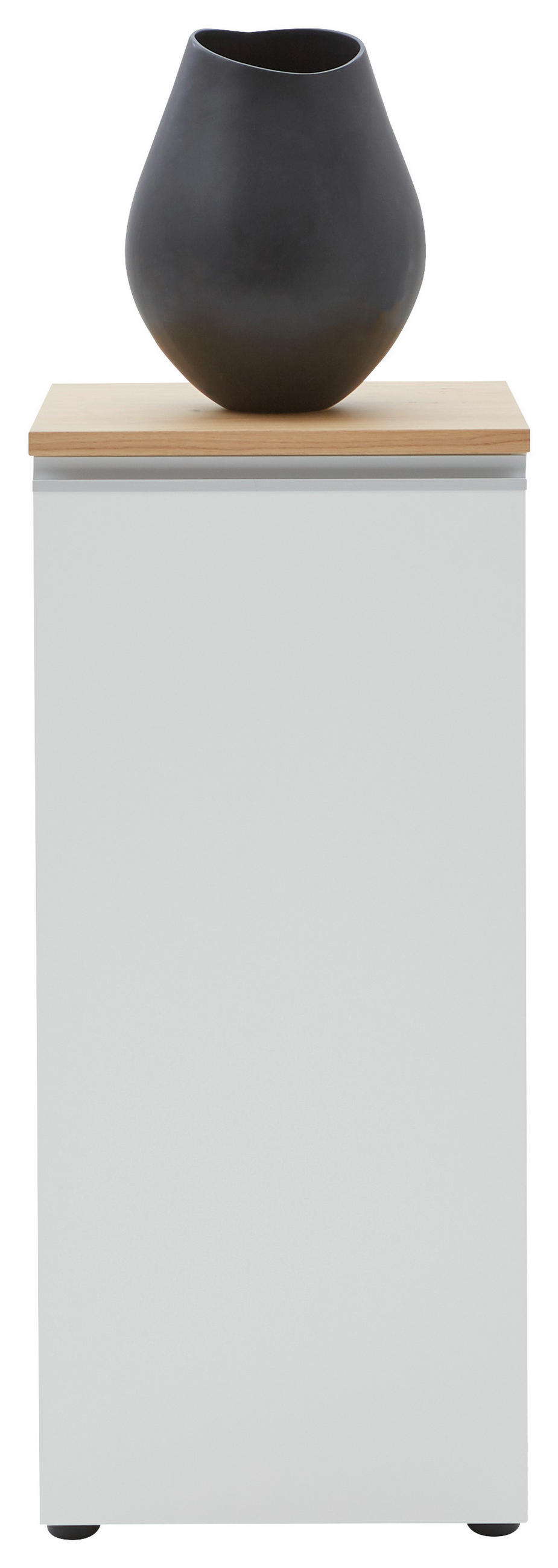 KOMMODE Lendina  in 45/102/41 cm  - Eichefarben/Silberfarben, Design, Holz/Holzwerkstoff (45/102/41cm) - Dieter Knoll