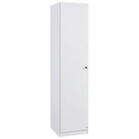 DREHTÜRENSCHRANK 1-türig Weiß  - Weiß, Basics, Holzwerkstoff (47/197/54cm) - Xora