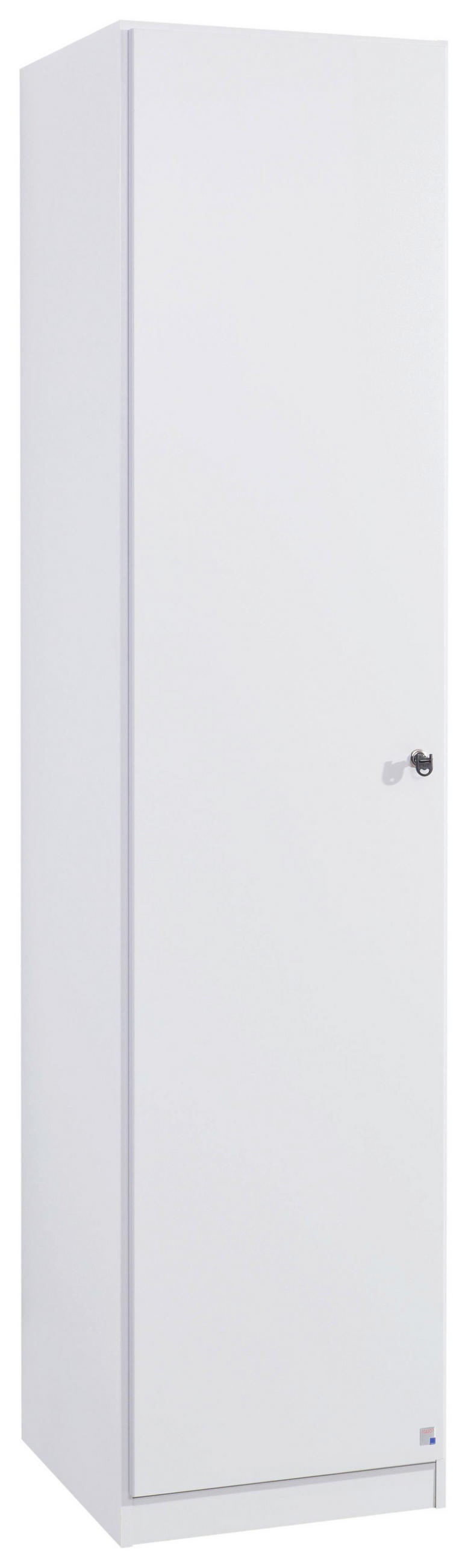 DREHTÜRENSCHRANK 1-türig Weiß  - Weiß, Basics, Holzwerkstoff (47/197/54cm) - Xora