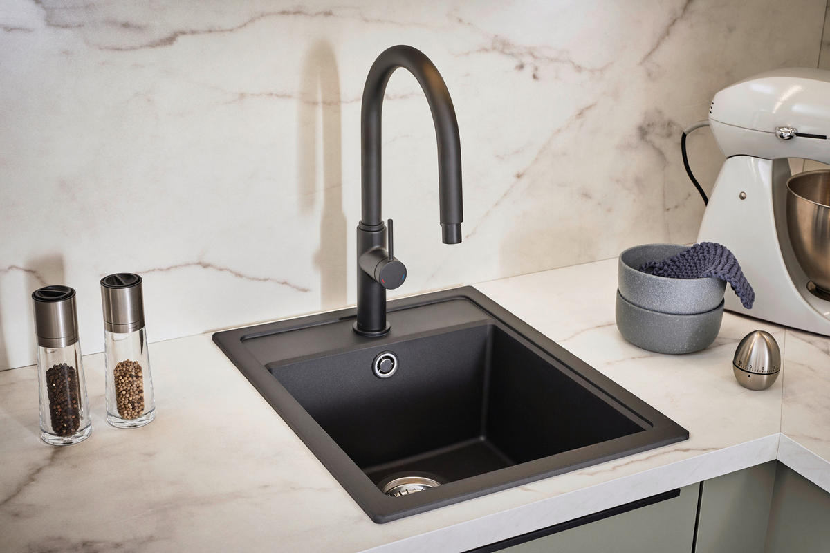 EINBAUKÜCHE   - Grau, Design, Holzwerkstoff - Xora