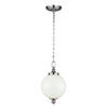 HÄNGELEUCHTE 21.6/53  cm    - Edelstahlfarben, Konventionell, Glas/Metall (21.6/53 cm) - Elstead Lighting
