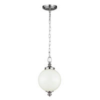 HÄNGELEUCHTE 21.6/53  cm    - Edelstahlfarben, Konventionell, Glas/Metall (21.6/53 cm) - Elstead Lighting