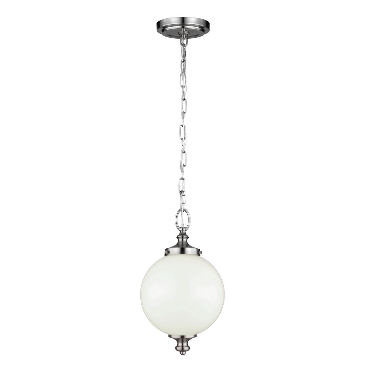 HÄNGELEUCHTE 21.6/53  cm    - Edelstahlfarben, Konventionell, Glas/Metall (21.6/53 cm) - Elstead Lighting