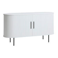 SIDEBOARD Weiß  140/76/45 cm  - Schwarz/Weiß, Trend, Holzwerkstoff/Metall (140/76/45cm) - home24