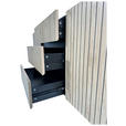 SIDEBOARD LINO in 150/75/40 cm - Eichefarben/Schwarz, Design, Holzwerkstoff/Metall (150/75/40cm) - Xora