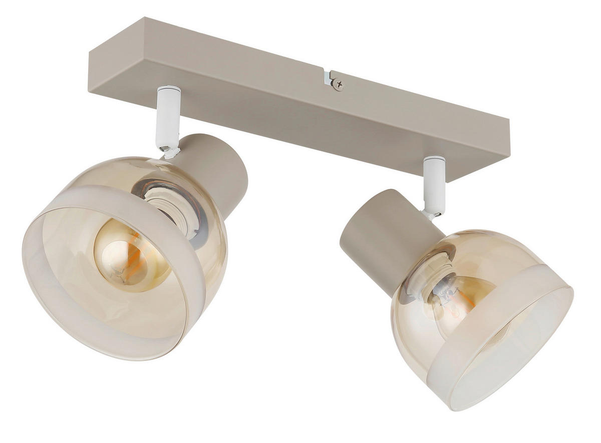 STRAHLER Kairo 26/10/14 cm  - Orange/Weiß, Design, Glas/Metall (26/10/14cm) - Globo