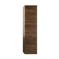 MIDISZEKRÉNY 35/136,1/33 cm  - krómszínű/tölgyfa színű, Basics, faalapú anyag/üveg (35/136,1/33cm) - Xora