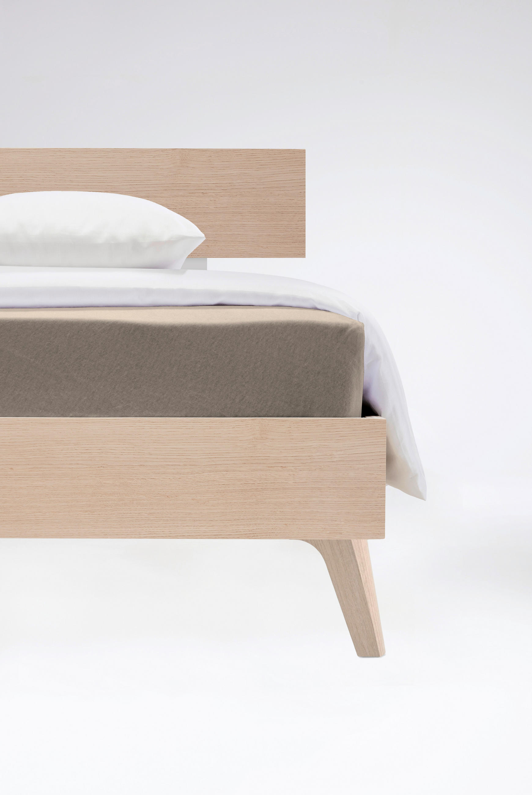 Fleuresse Spannbetttuch Flausch Jersey Taupe 150x200 cm