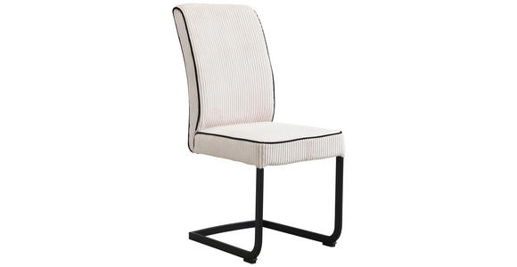 SCHWINGSTUHL   Webstoff  - Schwarz/Naturfarben, Design, Textil/Metall (46/97/60,5cm) - Carryhome