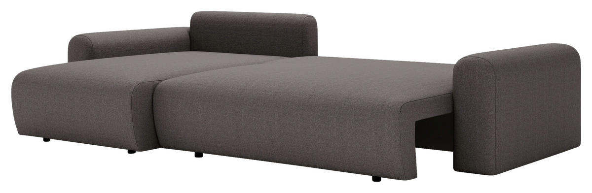 ECKSOFA Anthrazit  - Anthrazit/Creme, Design, Kunststoff/Textil (246/150cm) - Livetastic