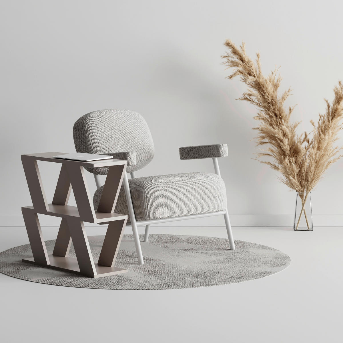 BEISTELLTISCH in Holzwerkstoff  - Beige, Design, Holzwerkstoff (60/56/22cm) - Livetastic