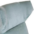 OHRENSESSEL Plüsch Mintgrün  - Schwarz/Hellblau, KONVENTIONELL, Textil/Metall (83/110/92cm) - Carryhome