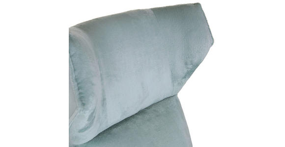 OHRENSESSEL Plüsch Mintgrün  - Schwarz/Hellblau, KONVENTIONELL, Textil/Metall (83/110/92cm) - Carryhome