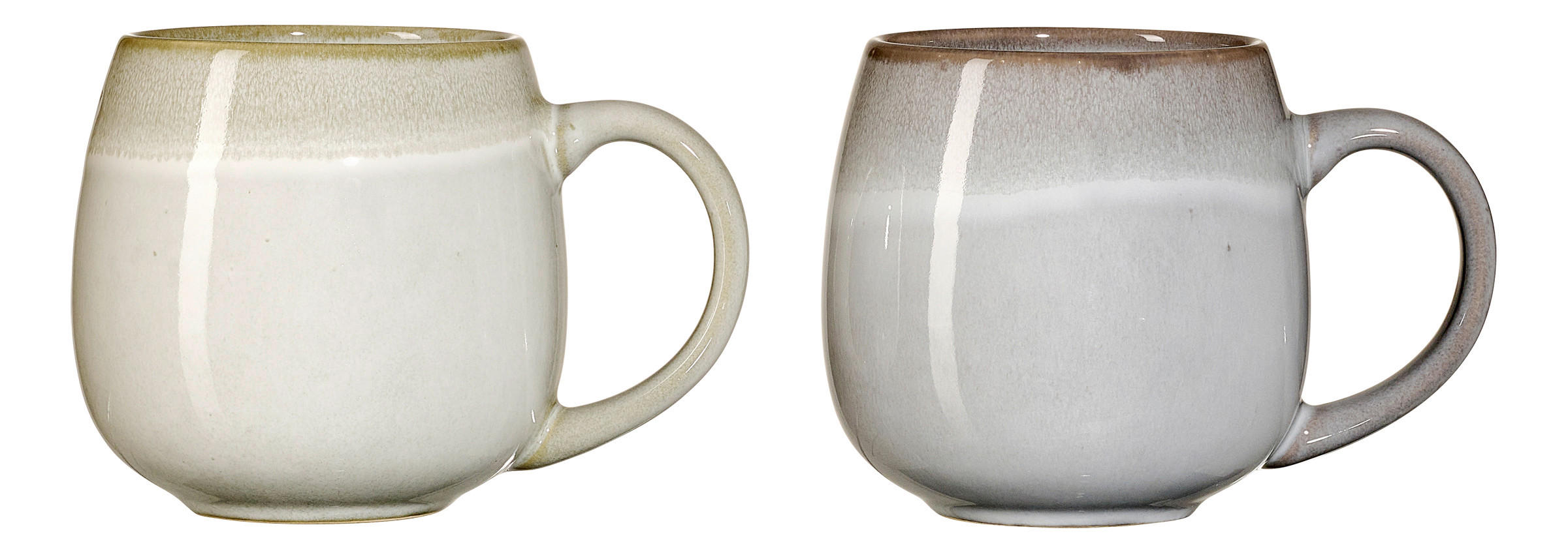 KAFFEEBECHER Hygge  475 ml   - Hellgrau/Grau, KONVENTIONELL, Keramik (13/9/10cm) - Ritzenhoff Breker