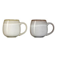 KAFFEEBECHER Hygge  475 ml   - Hellgrau/Grau, KONVENTIONELL, Keramik (13/9/10cm) - Ritzenhoff Breker