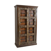 GARDEROBENSCHRANK  in 100/180/45 cm  - Messingfarben/Braun, Design, Holz/Metall (100/180/45cm) - MID.YOU