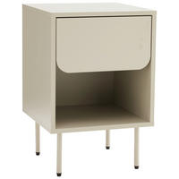 ÉJJELISZEKRÉNY selyemszürke  - selyemszürke, Design, faalapú anyag/fém (40/60/40cm) - Ambia Home