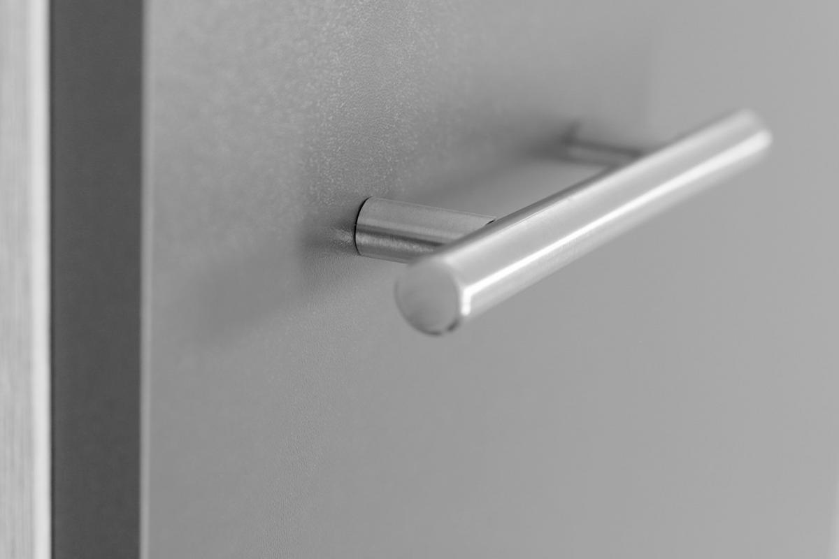 MINIKÖK 100 cm   i grå, ekfärgad  - silver/grå, Basics, metall/trämaterial (100cm) - Respekta