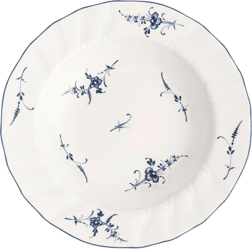 GLOBOKI KROŽNIK  Old Luxembourg  23 cm       - modra/bela, Basics, keramika (23cm) - Villeroy & Boch