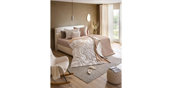 WENDEBETTWÄSCHE 140/200 cm  - Beige, KONVENTIONELL, Textil (140/200cm) - Esposa