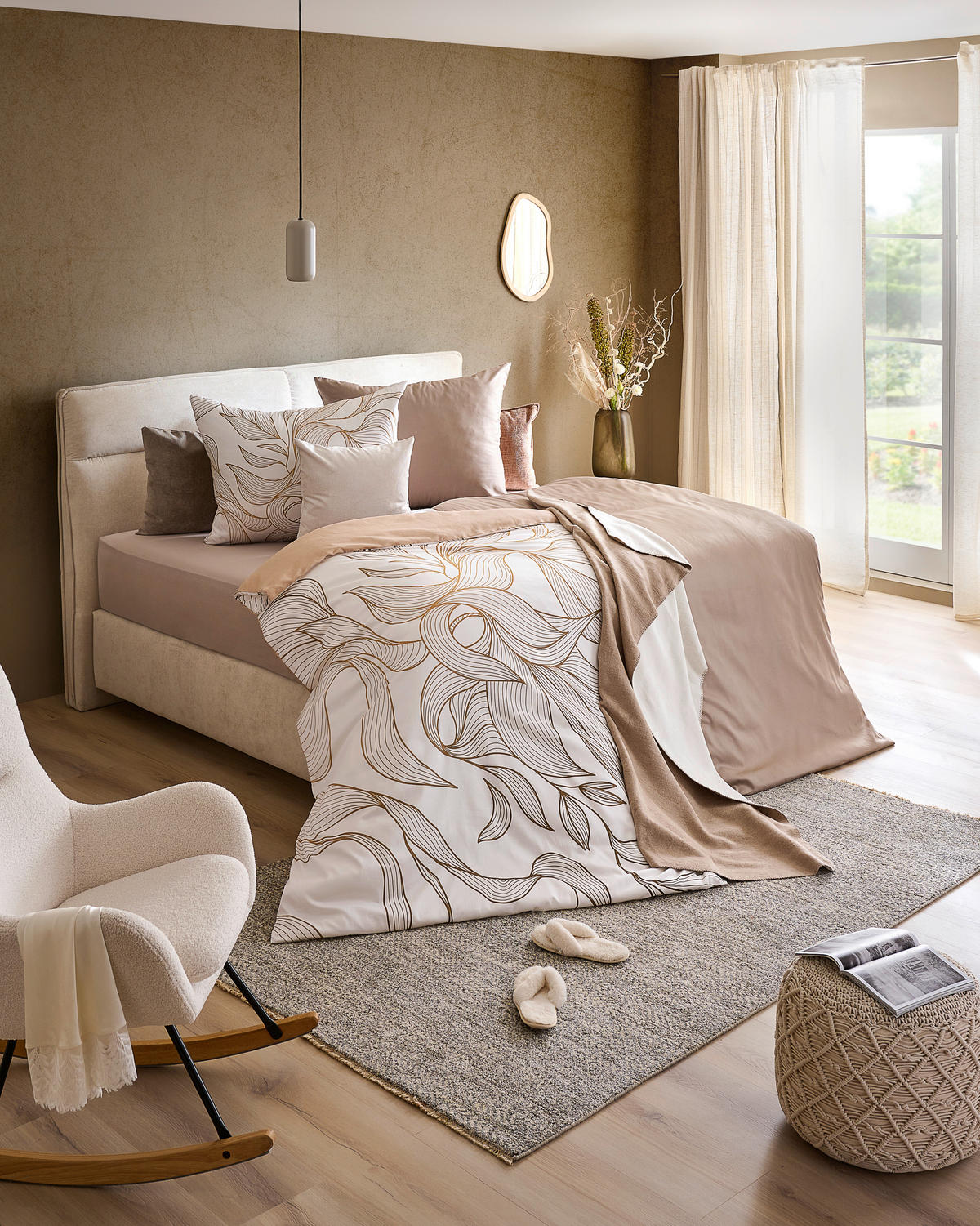 KÉTOLDALAS ÁGYNEMŰHUZAT 140/200 cm  - bézs, Konventionell, textil (140/200cm) - Esposa