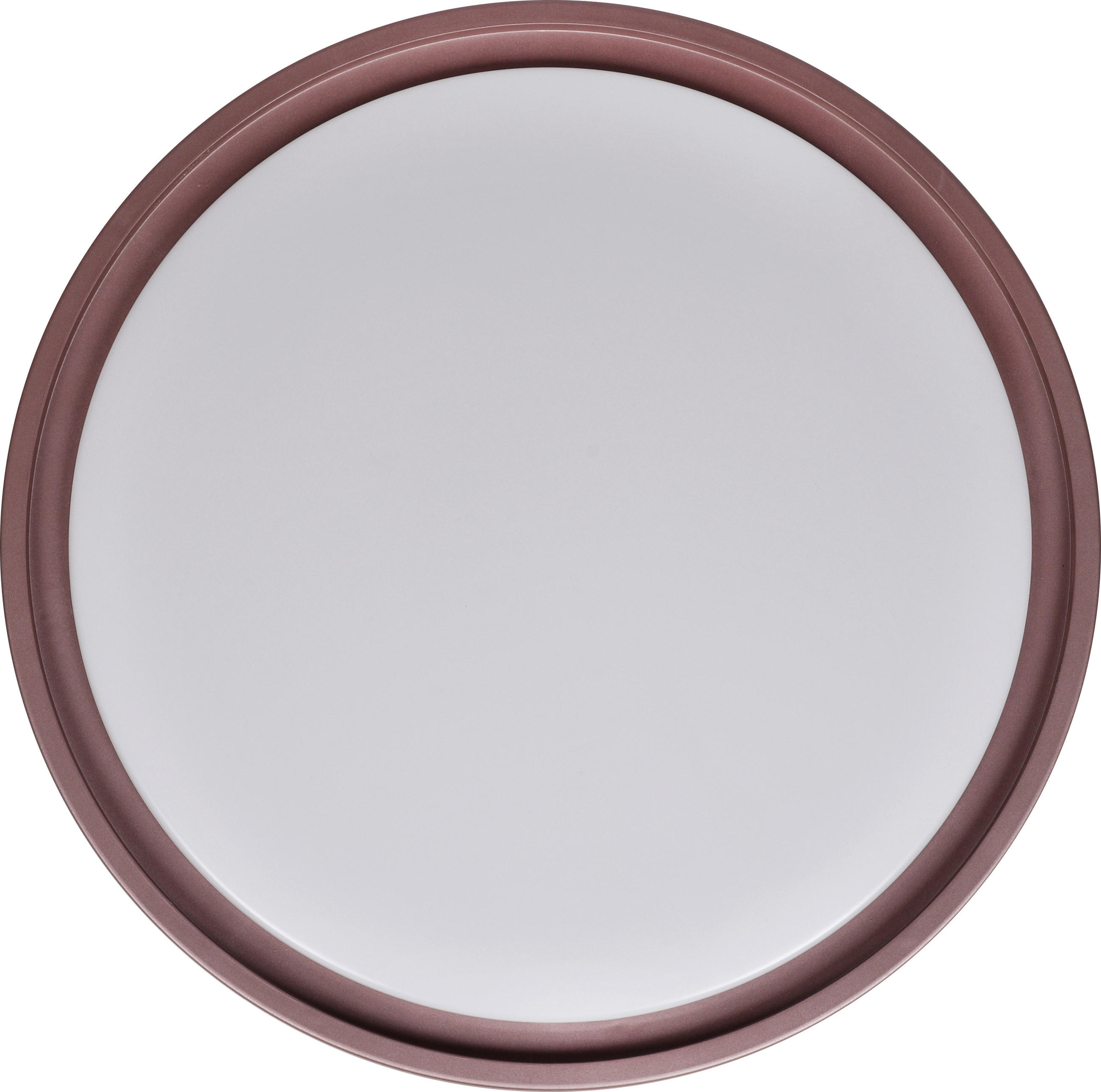 PLAFONIERĂ CU LED - maro/alb, Basics, plastic/metal (41,5/41,5/9cm)